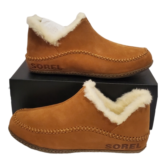 (NEW) SOREL MANAWAN™ II SLIPPER Elk Natural Brown Suede NM3477-286 Men’s ALL SZ - Picture 2 of 9
